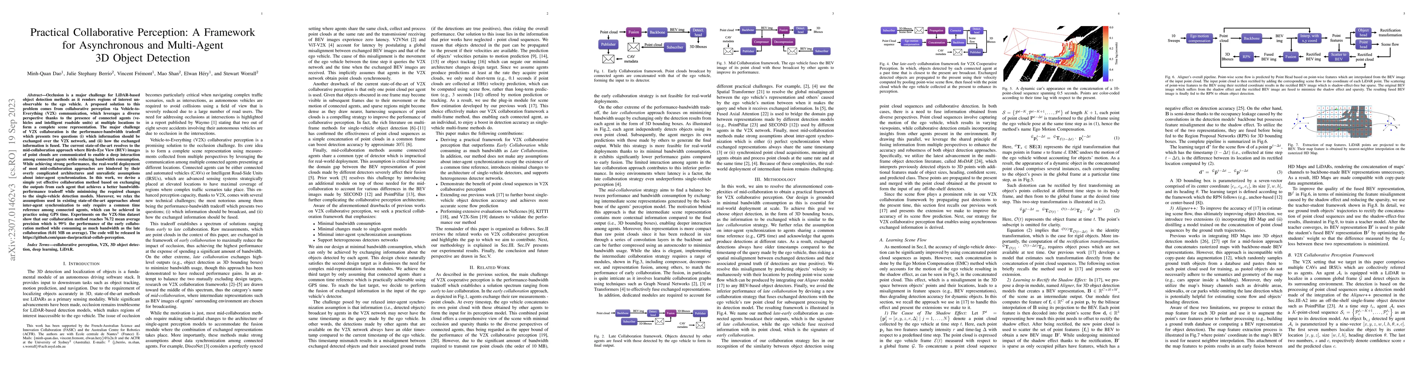 Thumbnail for Practical Collaborative Perception: A Framework for Asynchronous and
  Multi-Agent 3D Object Detection