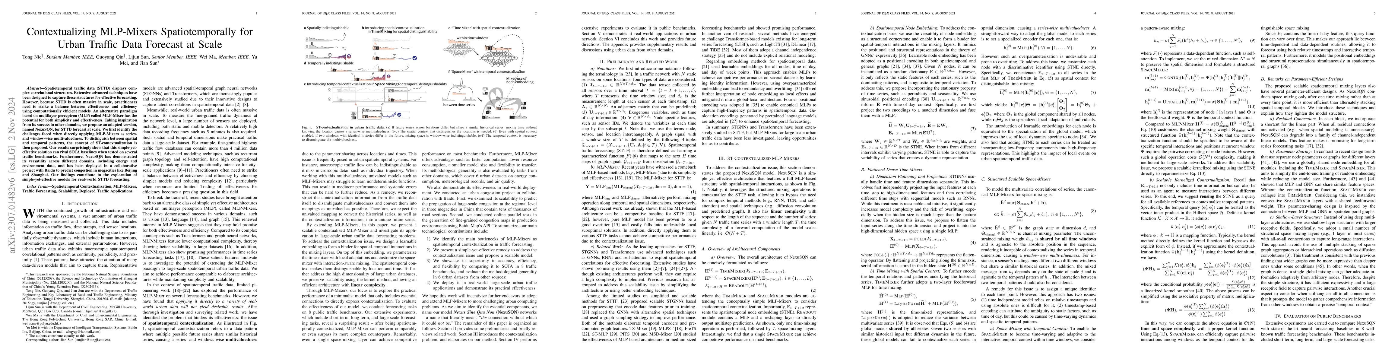 Thumbnail for Contextualizing MLP-Mixers Spatiotemporally for Urban Data Forecast at
  Scale