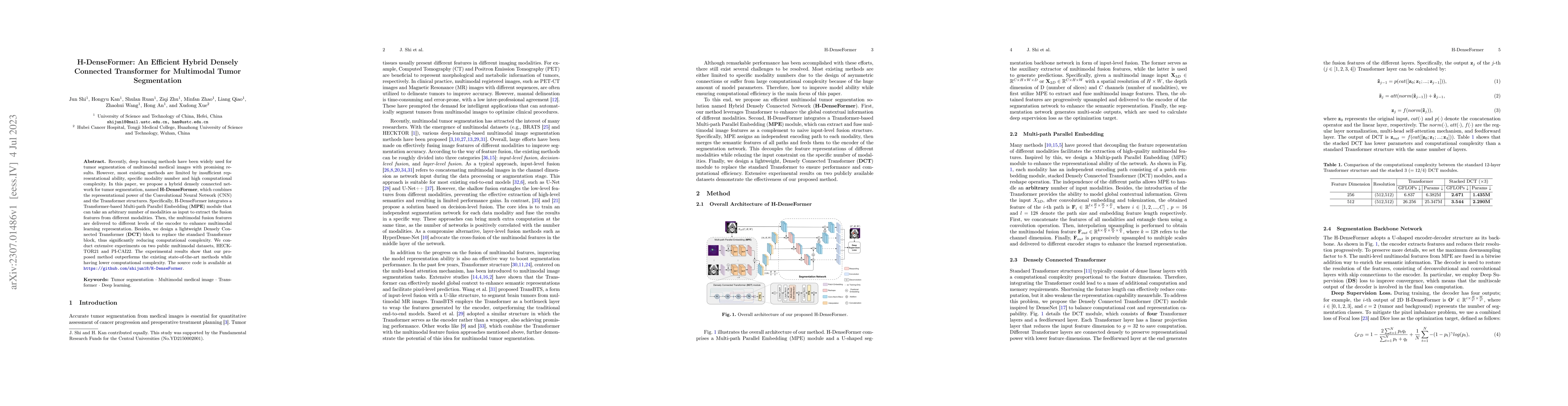 Thumbnail for H-DenseFormer: An Efficient Hybrid Densely Connected Transformer for
  Multimodal Tumor Segmentation