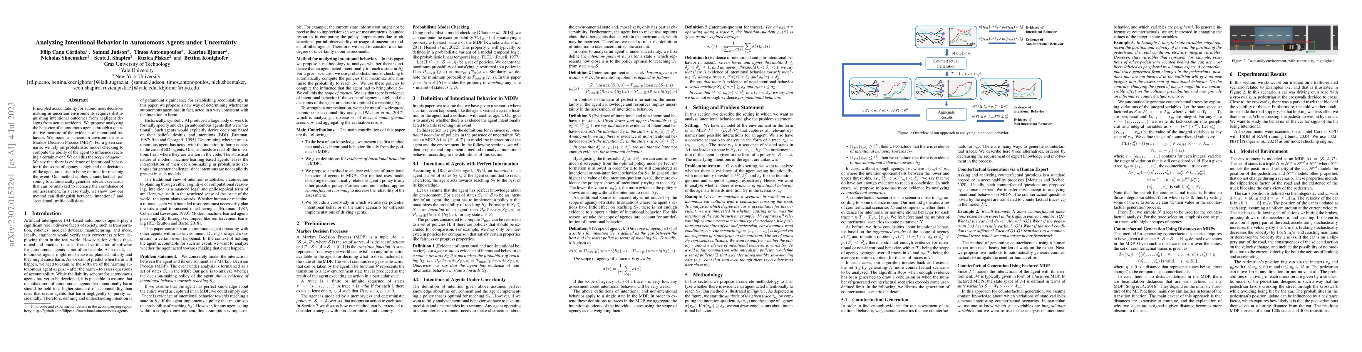 Thumbnail for Analyzing Intentional Behavior in Autonomous Agents under Uncertainty