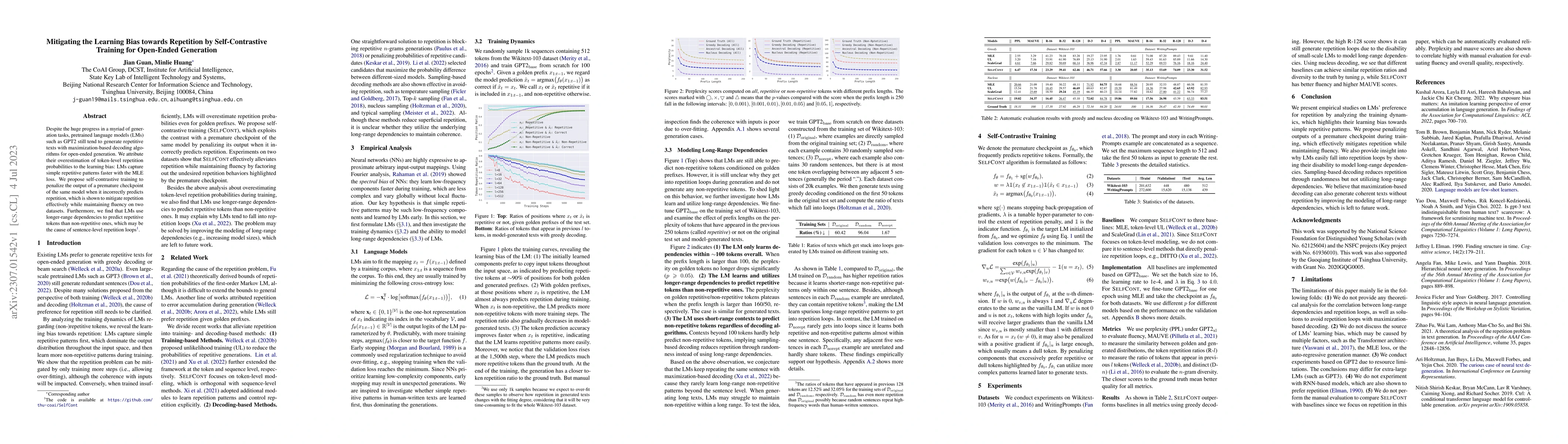 Thumbnail for Mitigating the Learning Bias towards Repetition by Self-Contrastive
  Training for Open-Ended Generation