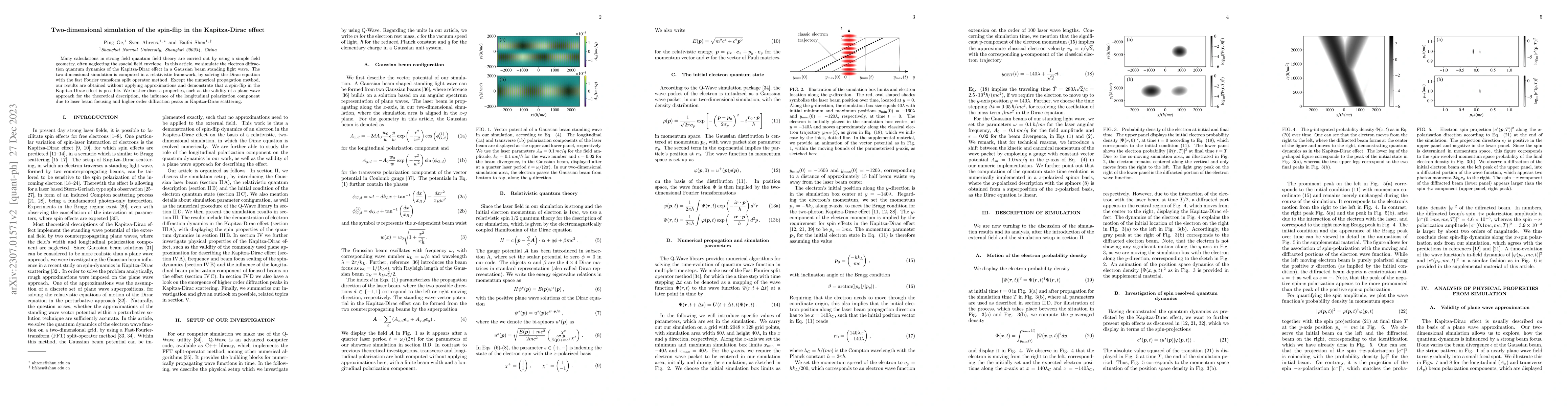Thumbnail for Two-dimensional simulation of the spin-flip in the Kapitza-Dirac effect