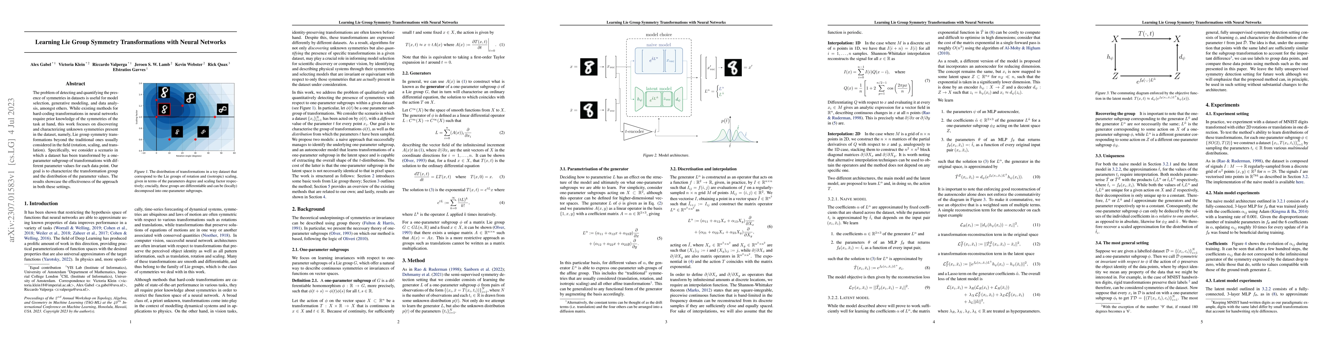 Thumbnail for Learning Lie Group Symmetry Transformations with Neural Networks