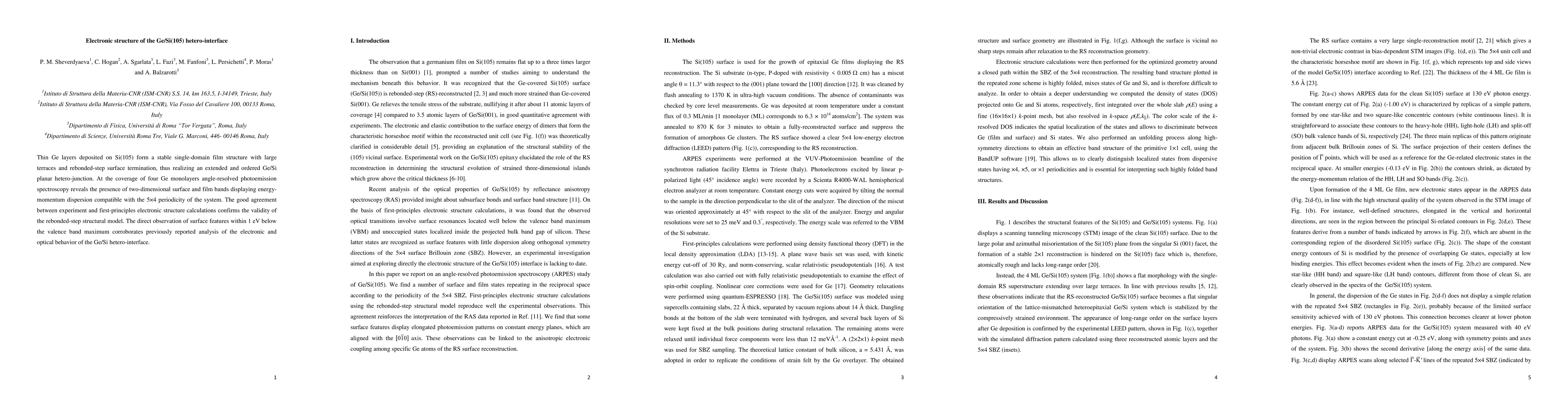 Thumbnail for Electronic structure of the Ge/Si(105) hetero-interface