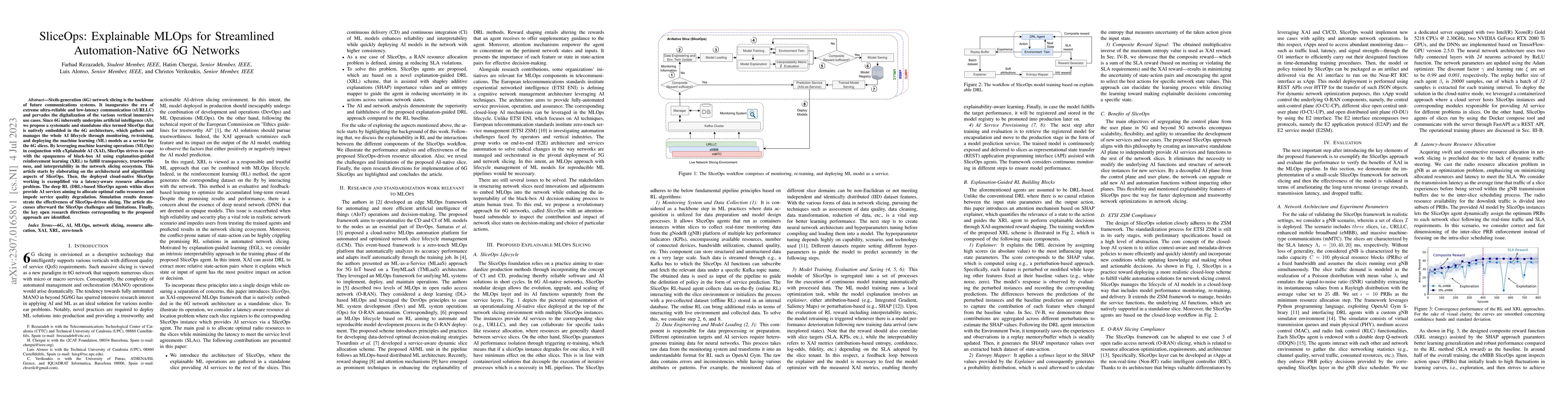 Thumbnail for SliceOps: Explainable MLOps for Streamlined Automation-Native 6G
  Networks