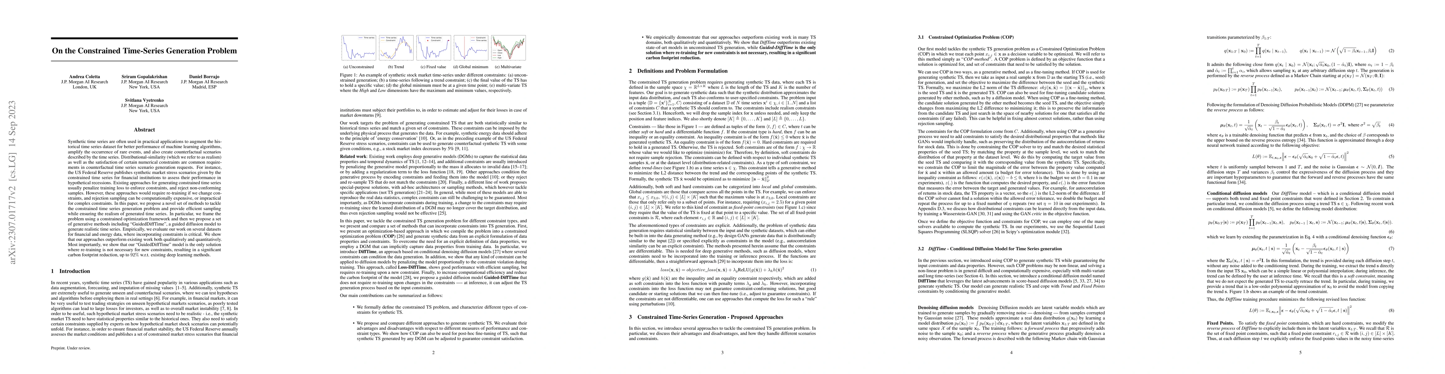 Thumbnail for On the Constrained Time-Series Generation Problem