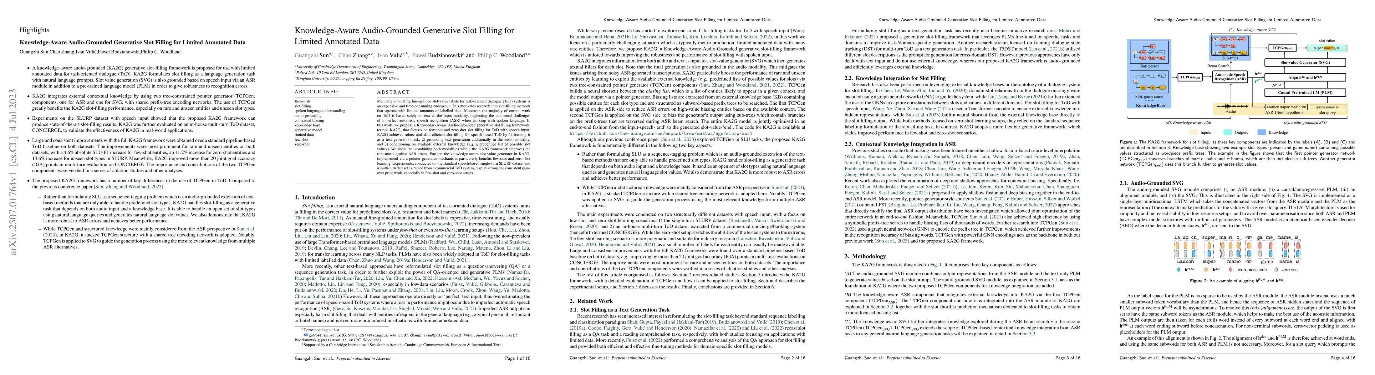 Thumbnail for Knowledge-Aware Audio-Grounded Generative Slot Filling for Limited
  Annotated Data
