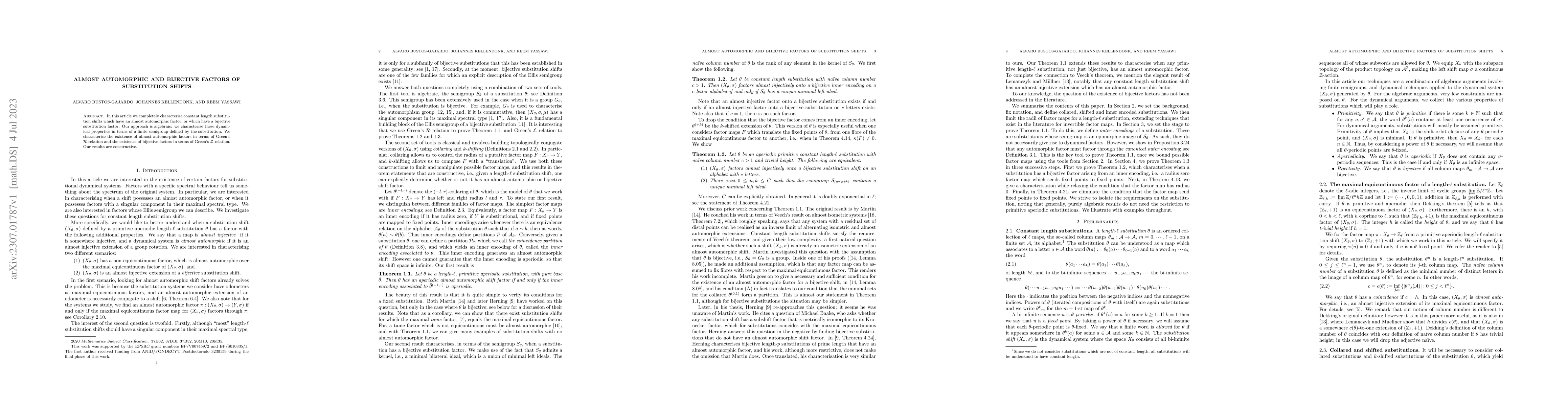 Thumbnail for Almost automorphic and bijective factors of substitution shifts