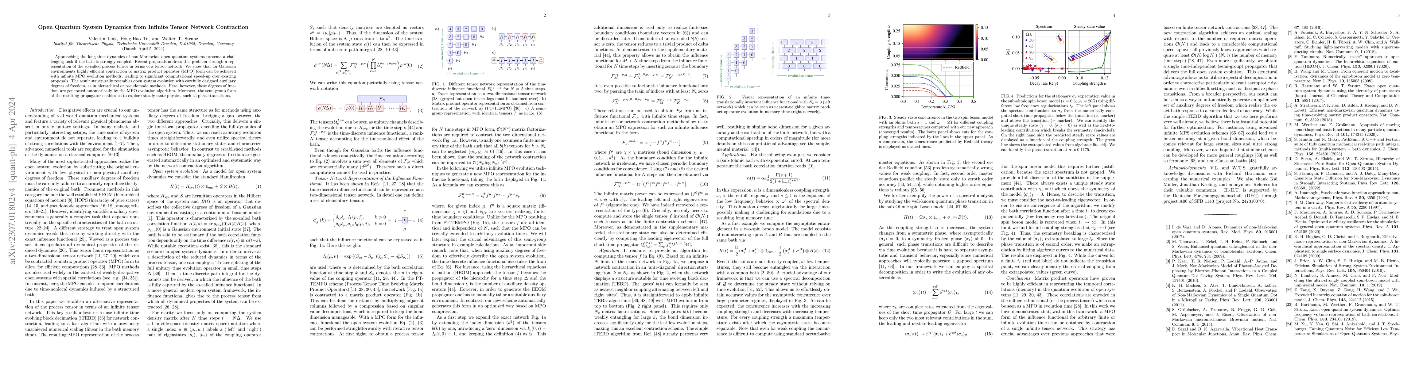 Thumbnail for Open Quantum System Dynamics from Infinite Tensor Network Contraction
