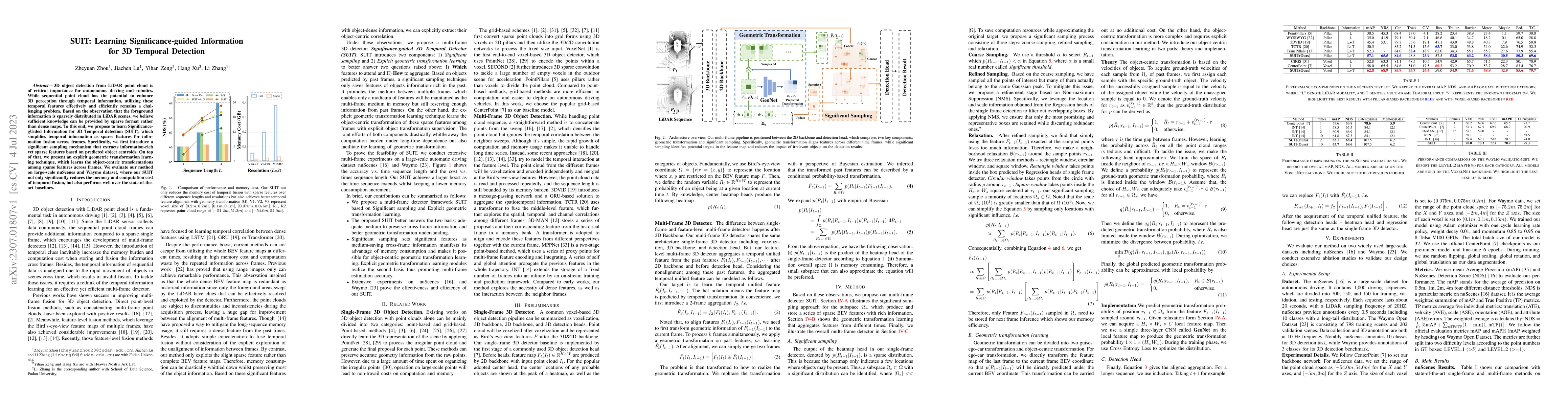 Thumbnail for SUIT: Learning Significance-guided Information for 3D Temporal Detection