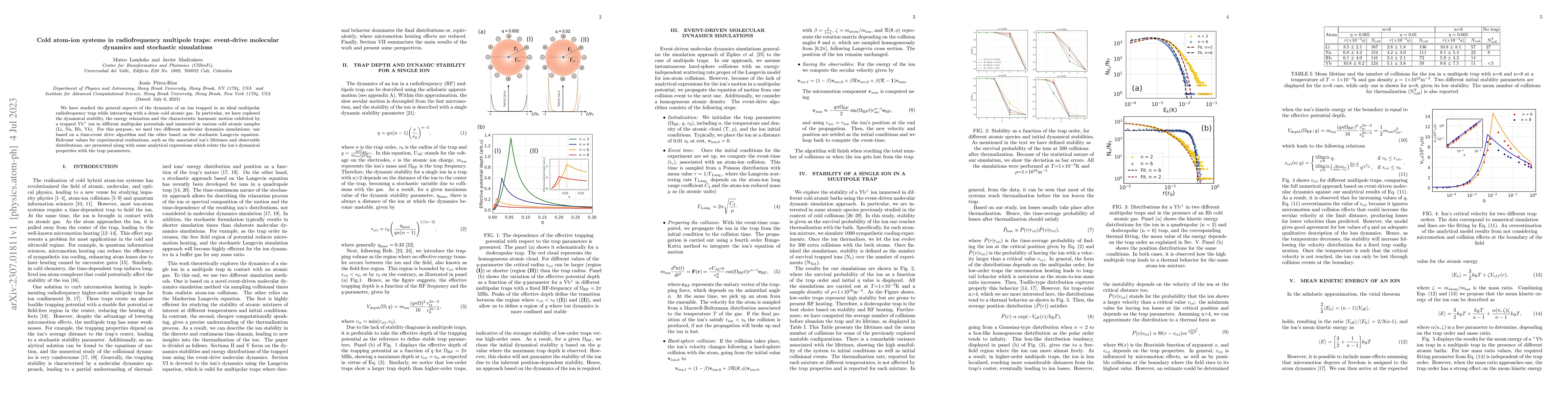 Thumbnail for Cold atom-ion systems in radiofrequency multipole traps: event-drive
  molecular dynamics and stochastic simulations