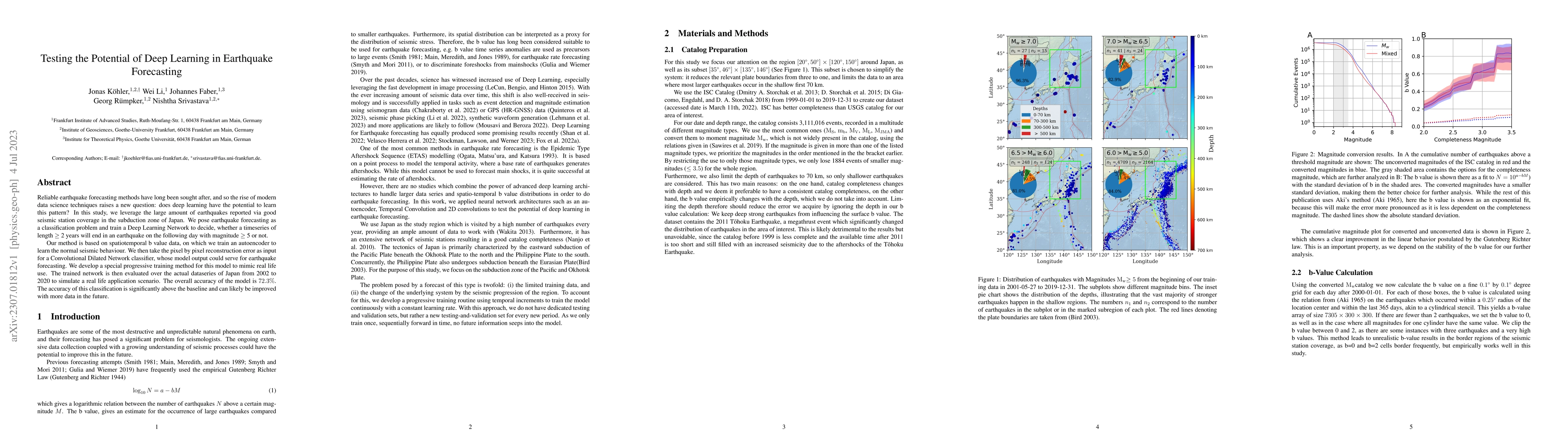 Thumbnail for Testing the Potential of Deep Learning in Earthquake Forecasting
