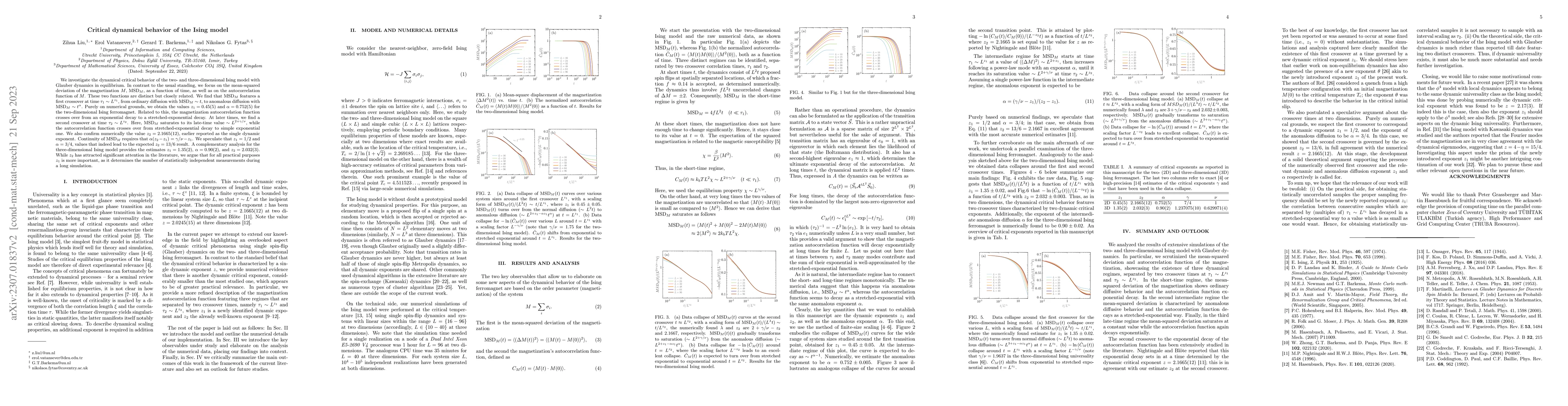 Thumbnail for Critical dynamical behavior of the Ising model