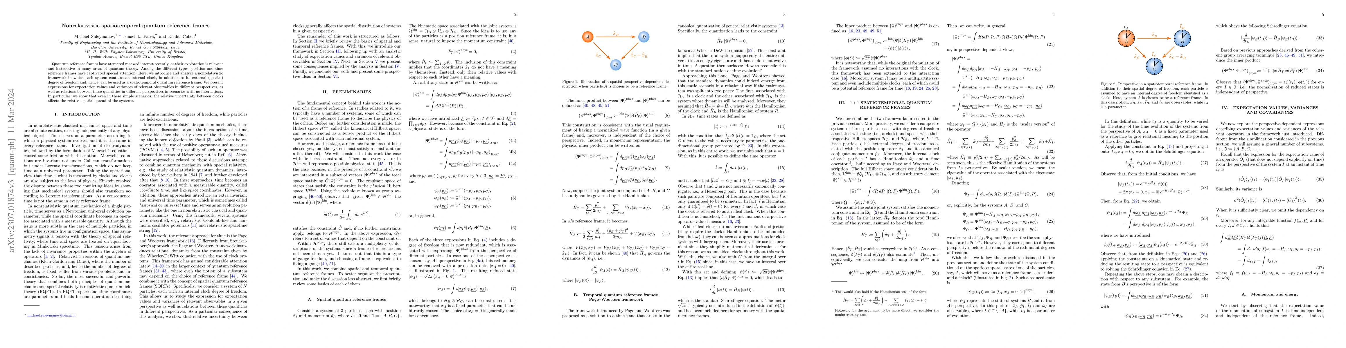 Thumbnail for Nonrelativistic spatiotemporal quantum reference frames