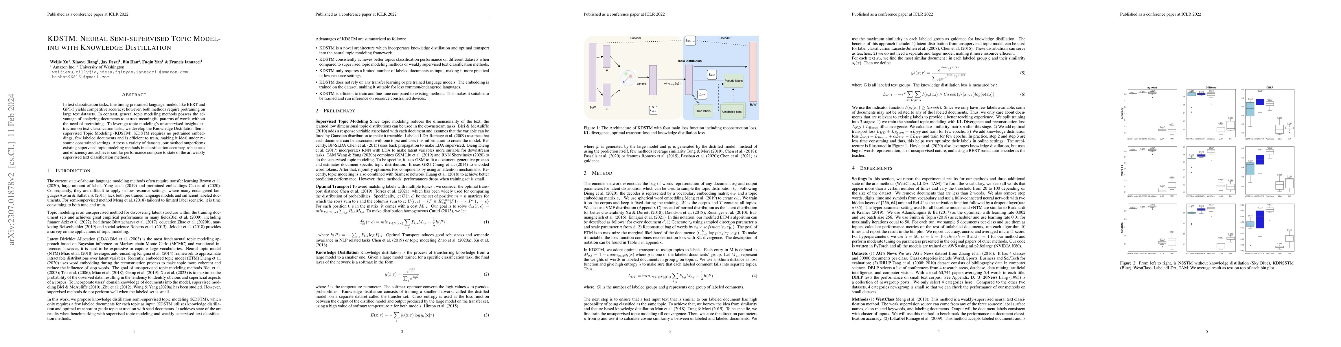 Thumbnail for KDSTM: Neural Semi-supervised Topic Modeling with Knowledge Distillation