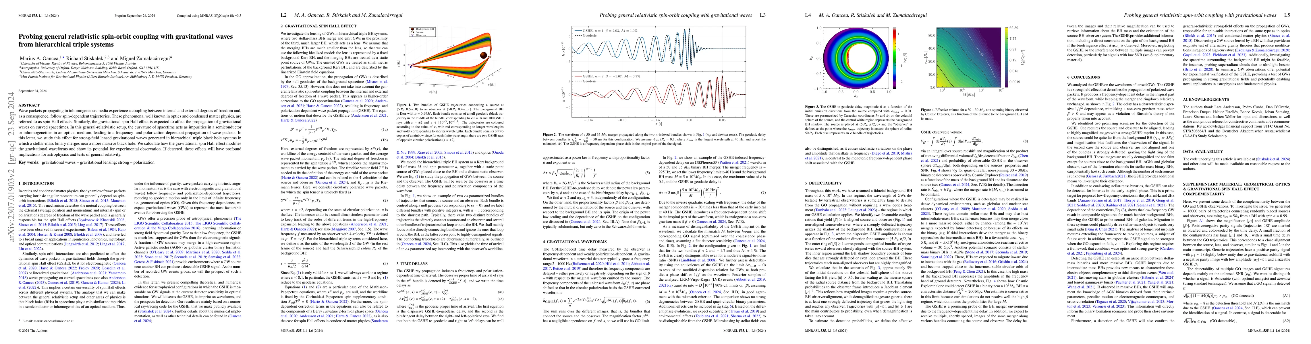 Thumbnail for Probing general relativistic spin-orbit coupling with gravitational
  waves from hierarchical triple systems