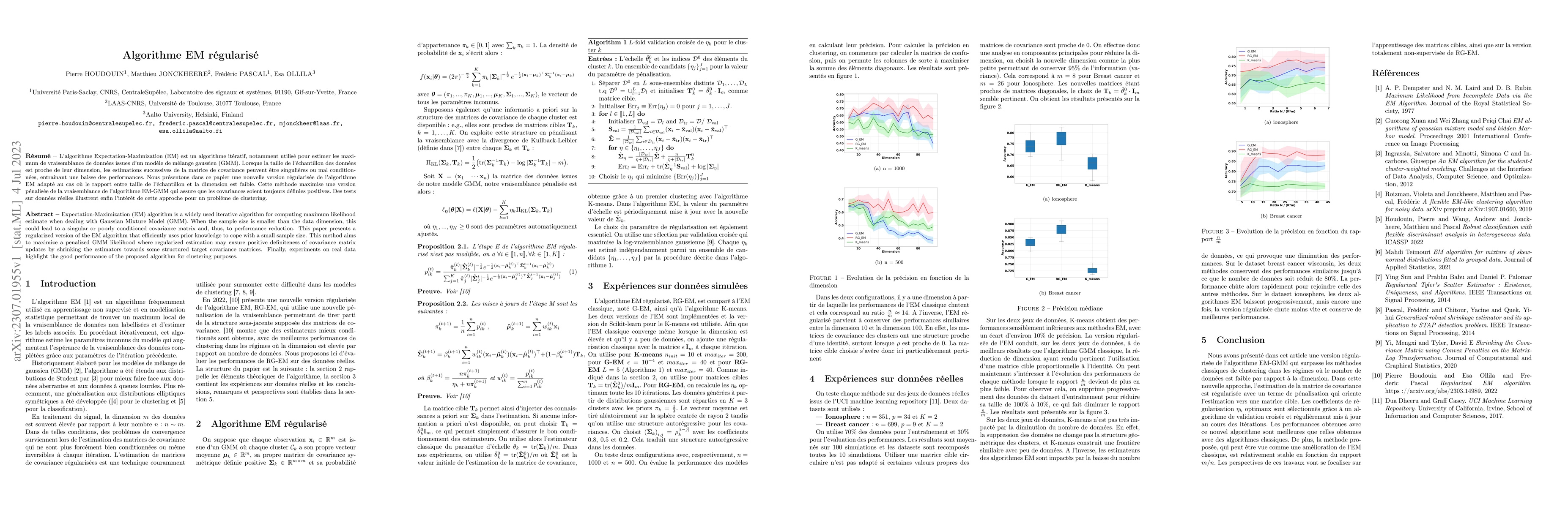 Thumbnail for Algorithme EM r\'egularis\'e