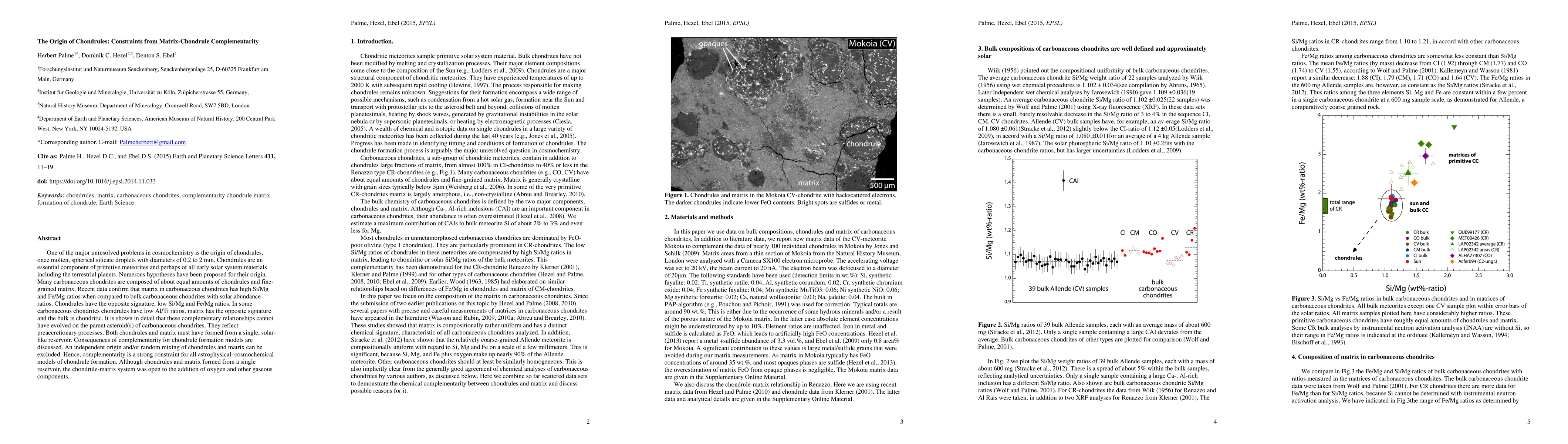 Thumbnail for The Origin of Chondrules: Constraints from Matrix-Chondrule
  Complementarity