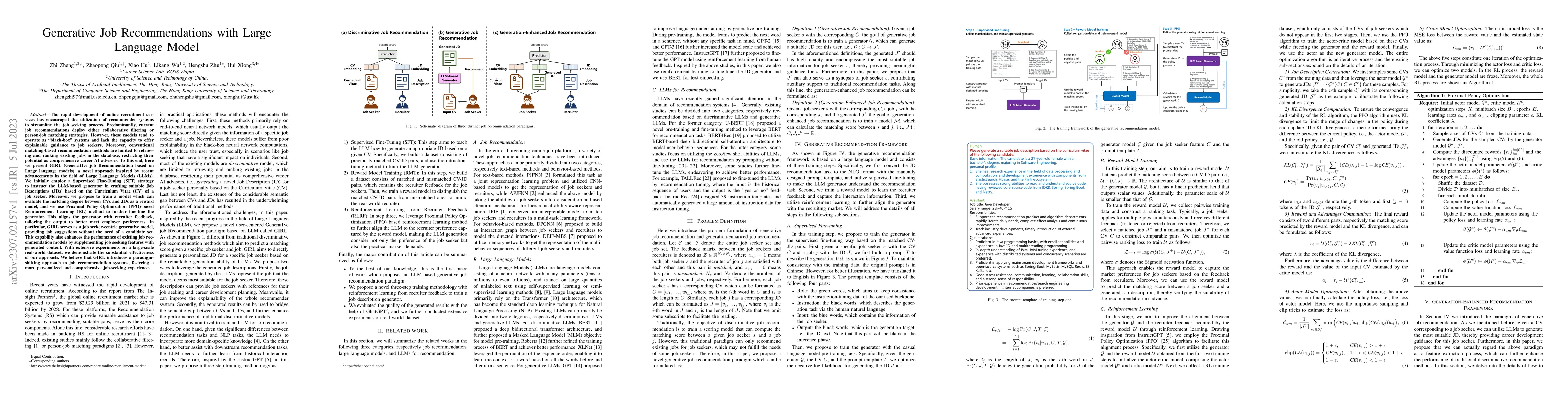 Thumbnail for Generative Job Recommendations with Large Language Model