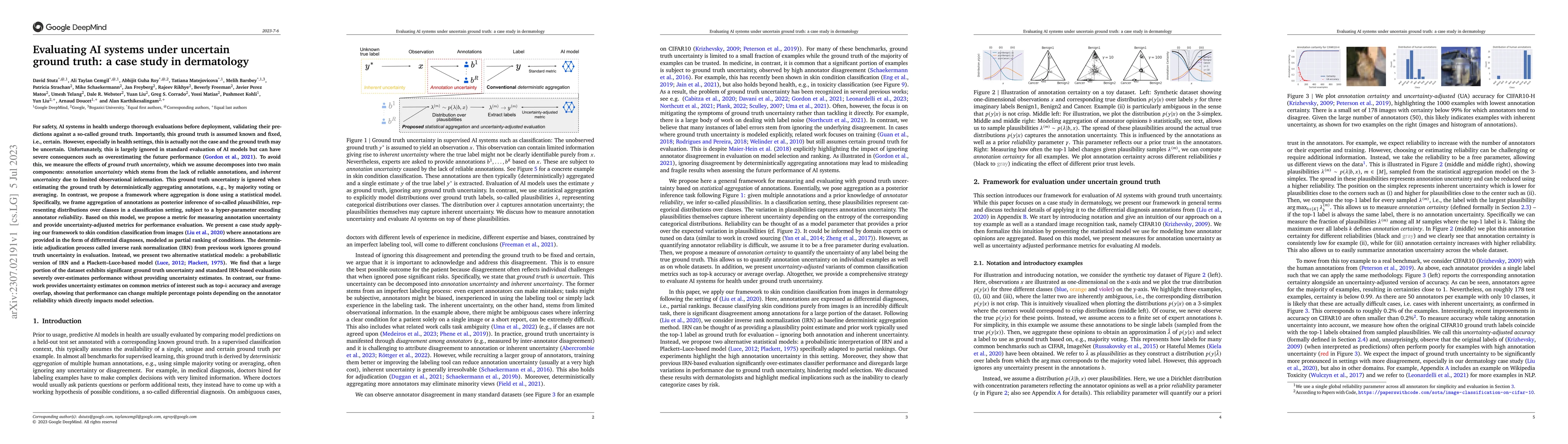 Thumbnail for Evaluating AI systems under uncertain ground truth: a case study in
  dermatology