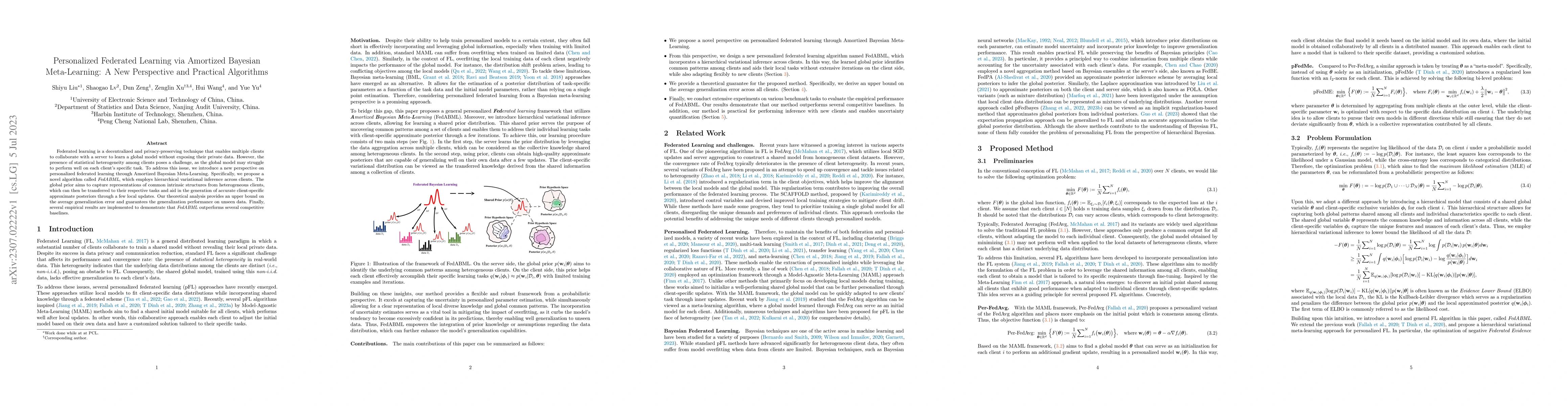 Thumbnail for Personalized Federated Learning via Amortized Bayesian Meta-Learning