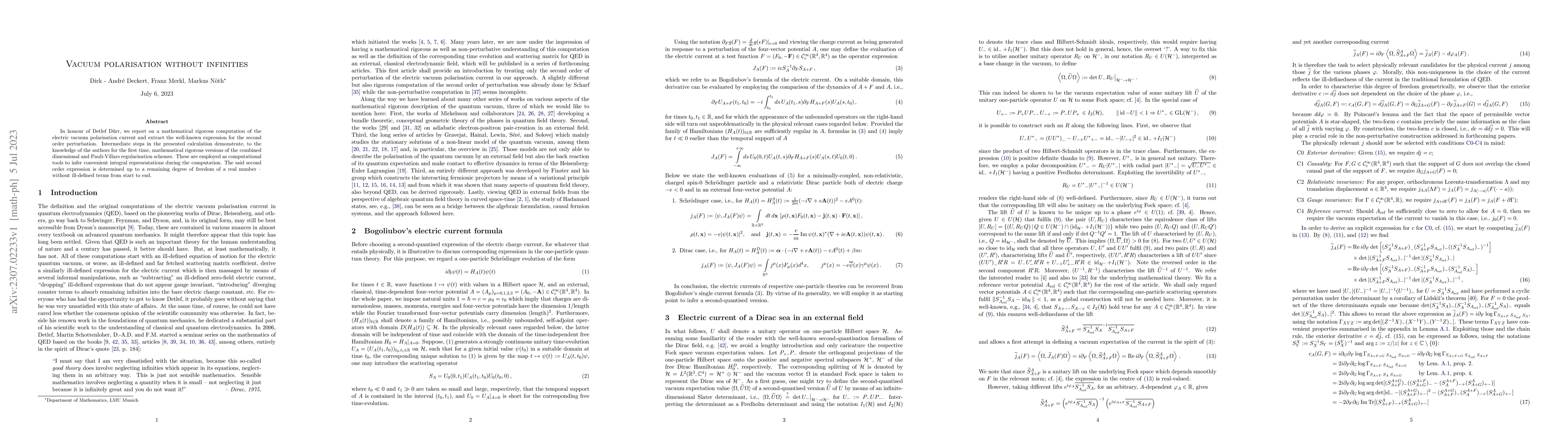 Thumbnail for Vacuum polarisation without infinities
