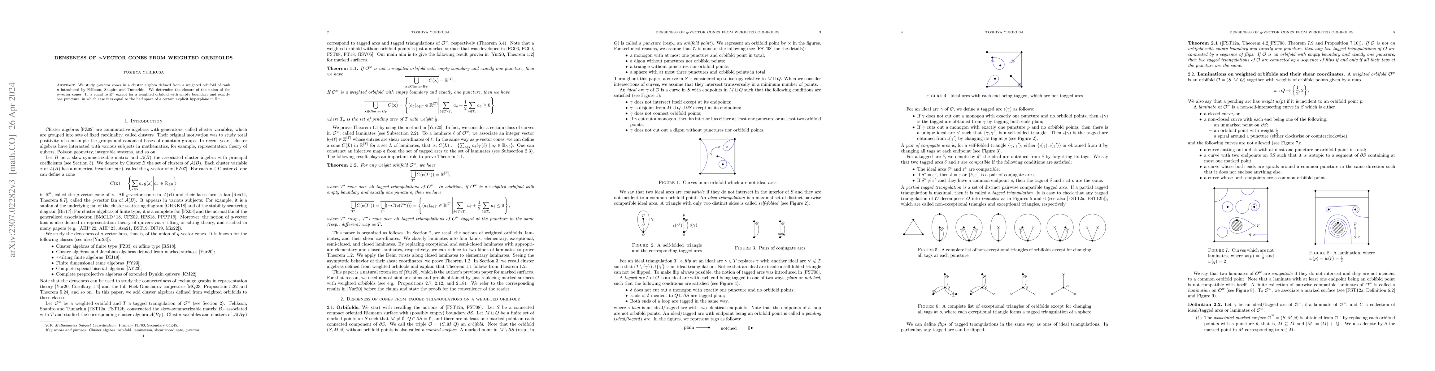 Thumbnail for Denseness of $g$-vector cones from weighted orbifolds