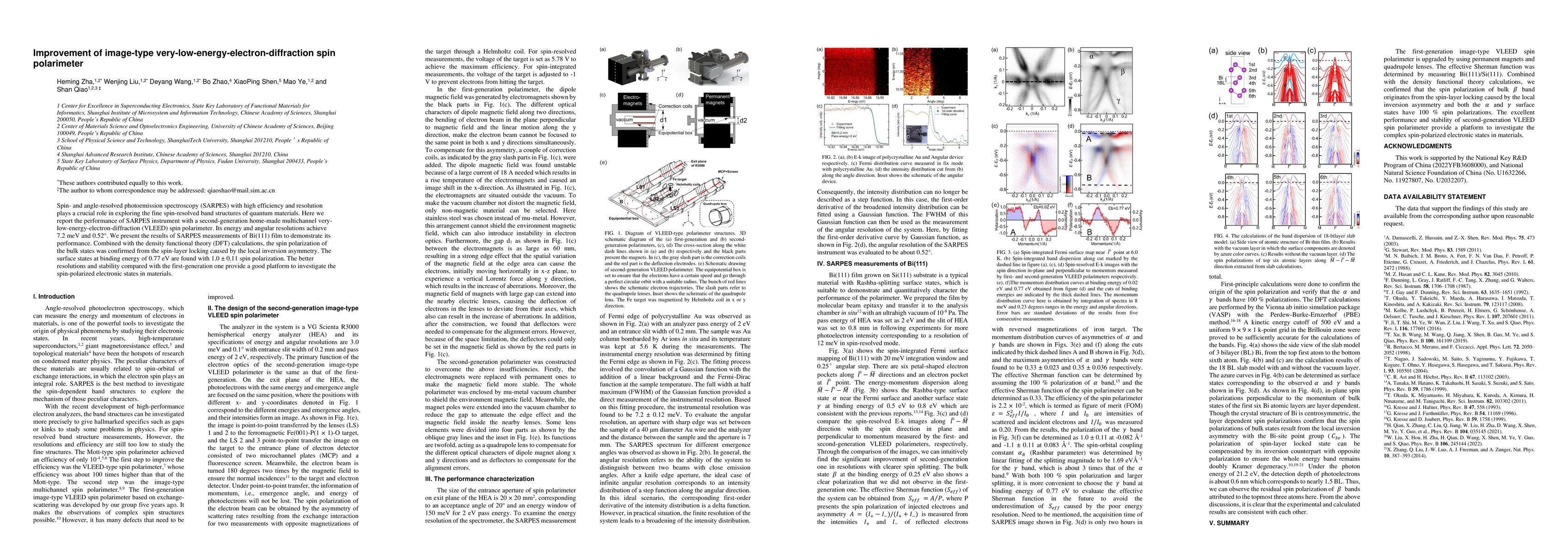Thumbnail for Improvement of image-type very-low-energy-electron-diffraction spin
  polarimeter