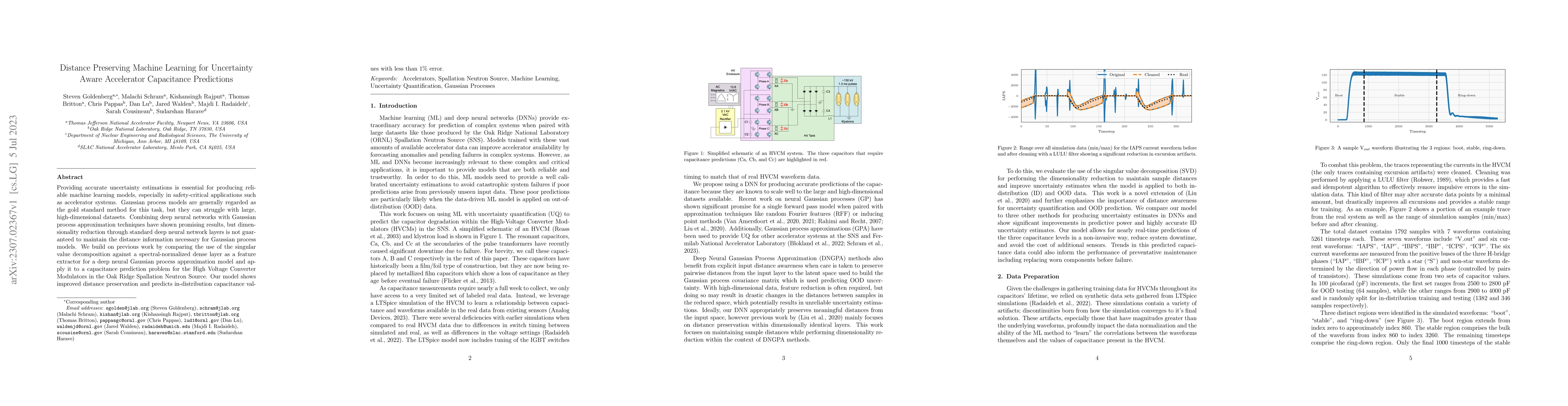 Thumbnail for Distance Preserving Machine Learning for Uncertainty Aware Accelerator
  Capacitance Predictions