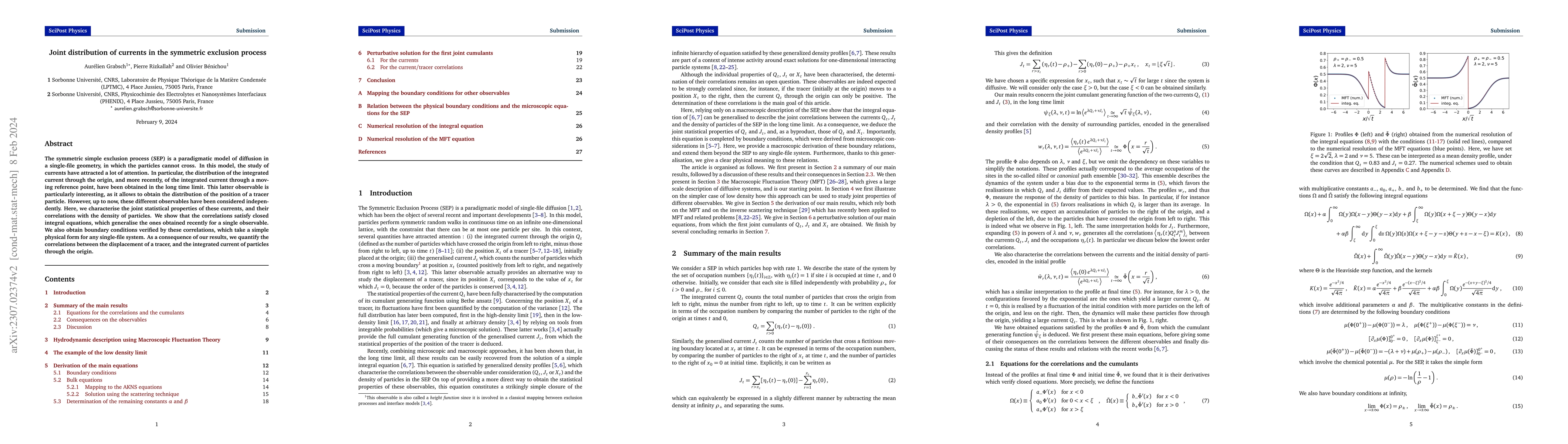 Thumbnail for Joint distribution of currents in the symmetric exclusion process