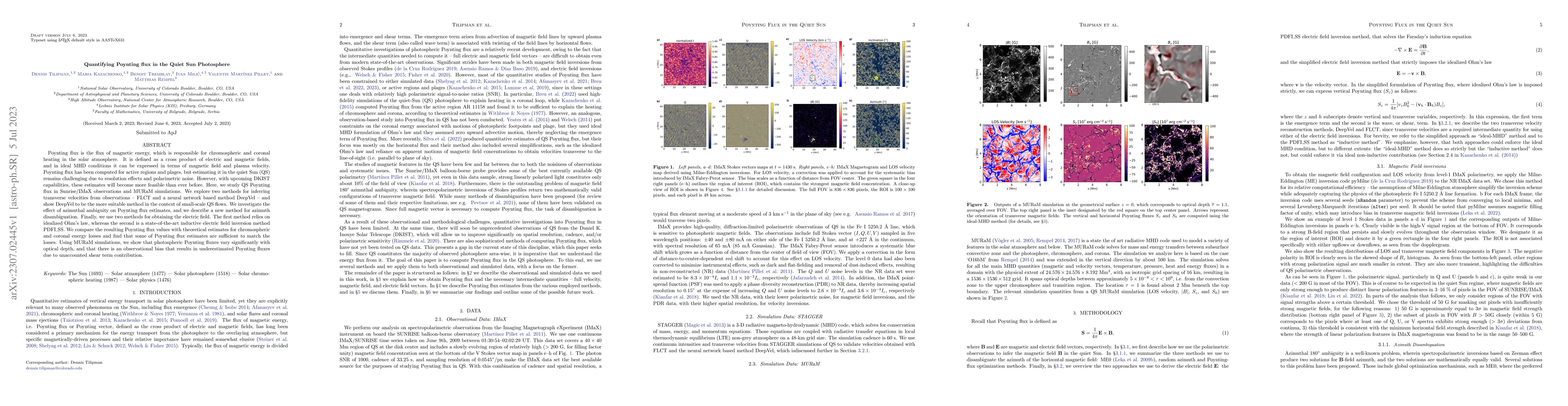 Thumbnail for Quantifying Poynting flux in the Quiet Sun Photosphere
