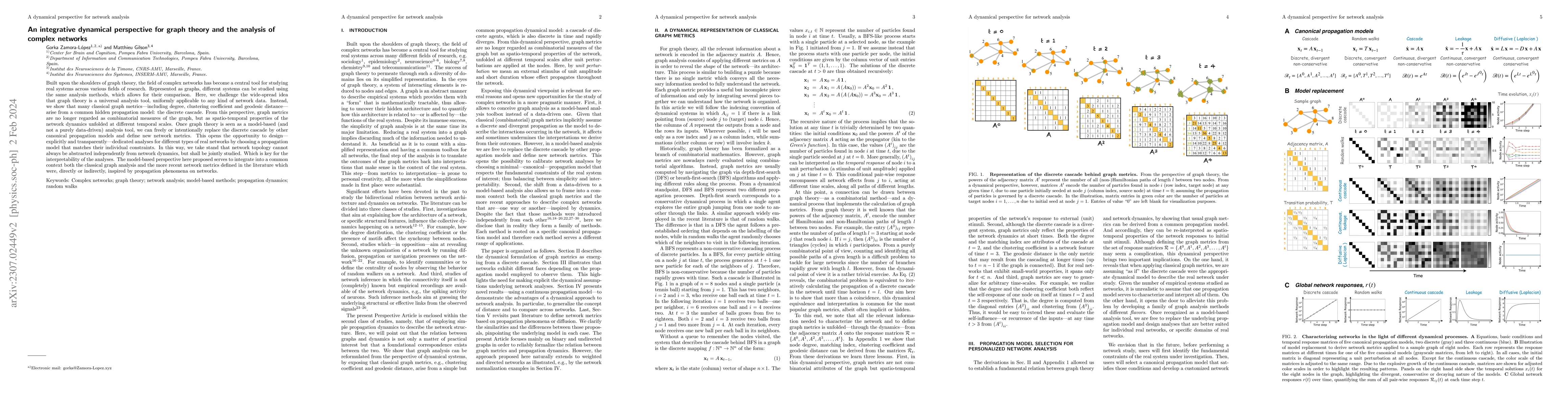 Thumbnail for An integrative dynamical perspective for graph theory and the study of
  complex networks