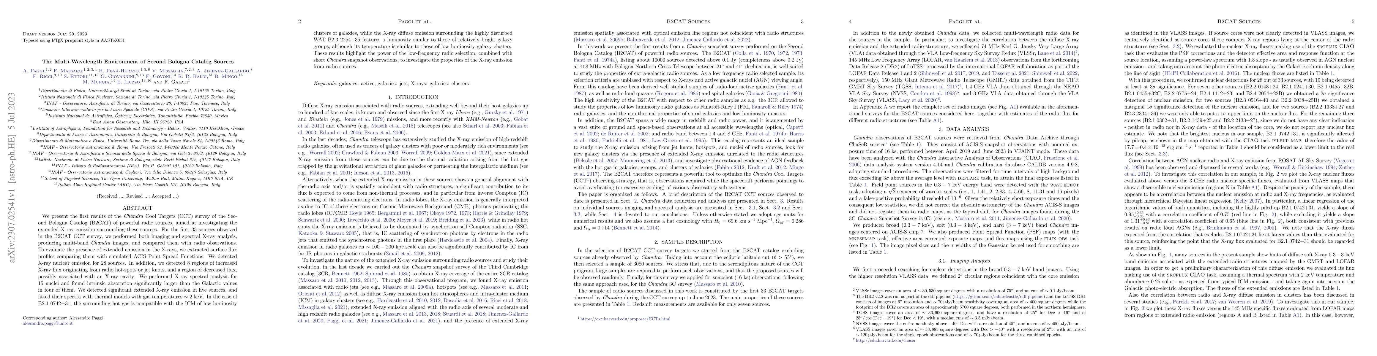 Thumbnail for The Multi-Wavelength Environment of Second Bologna Catalog Sources