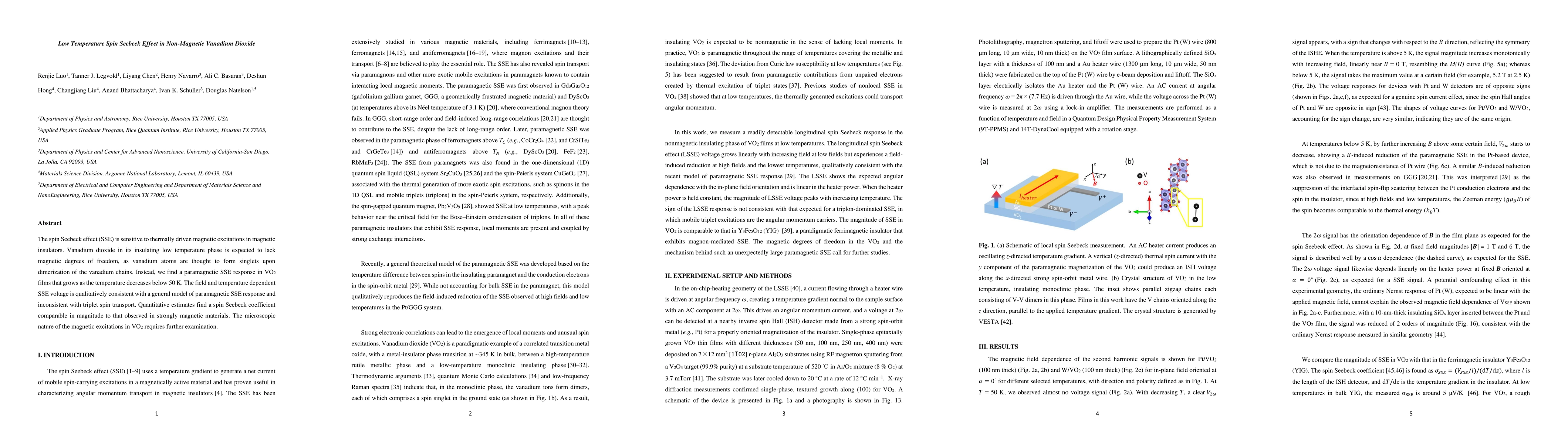 Thumbnail for Low temperature spin Seebeck effect in non-magnetic vanadium dioxide