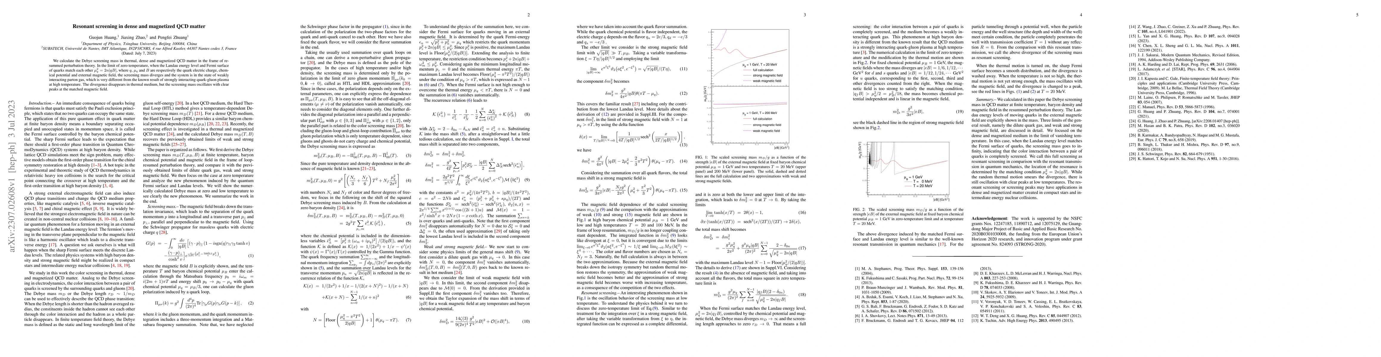 Thumbnail for Resonant screening in dense and magnetized QCD matter