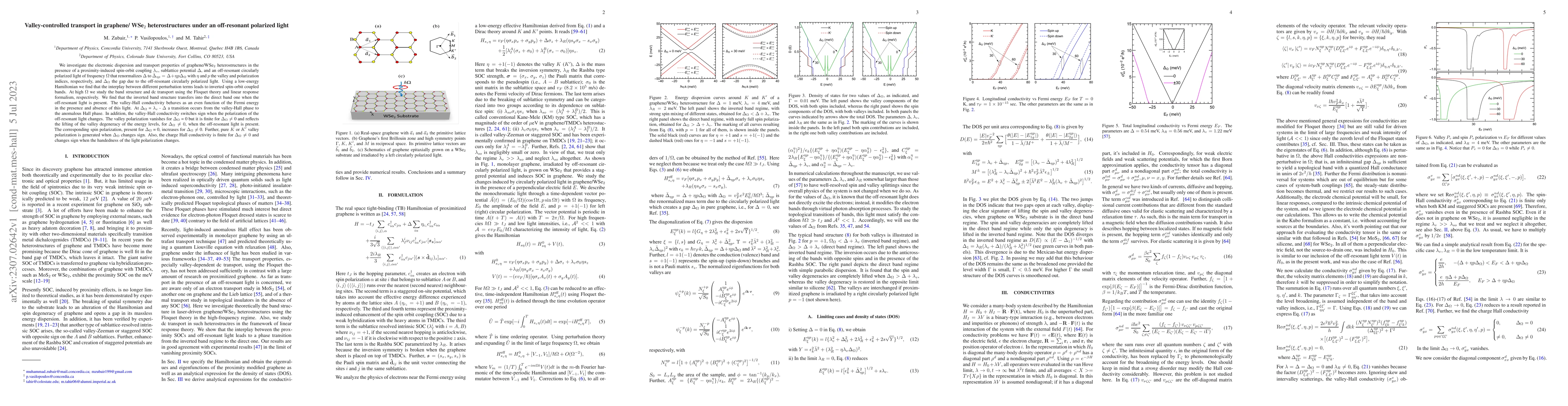 Thumbnail for Valley-controlled transport in graphene/ WSe$_{2}$ heterostructures
  under an off-resonant polarized light