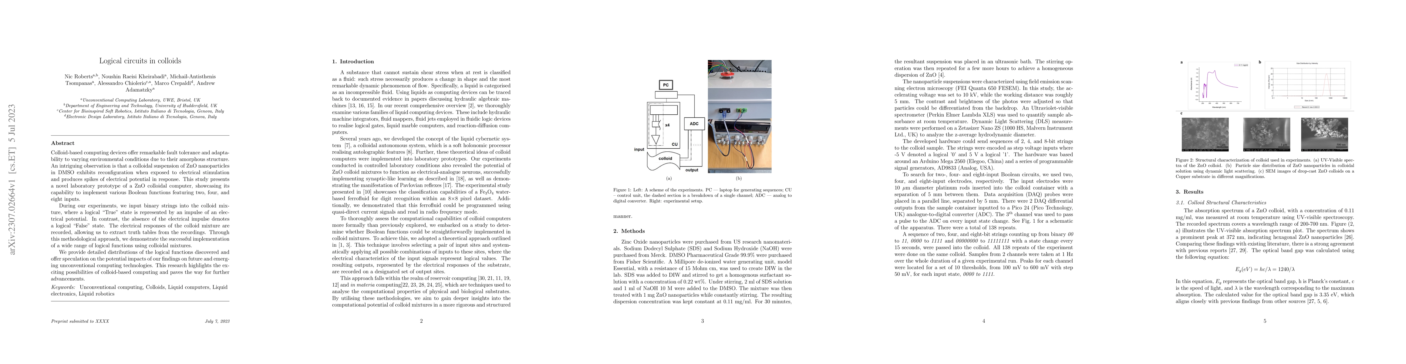 Thumbnail for Logical circuits in colloids