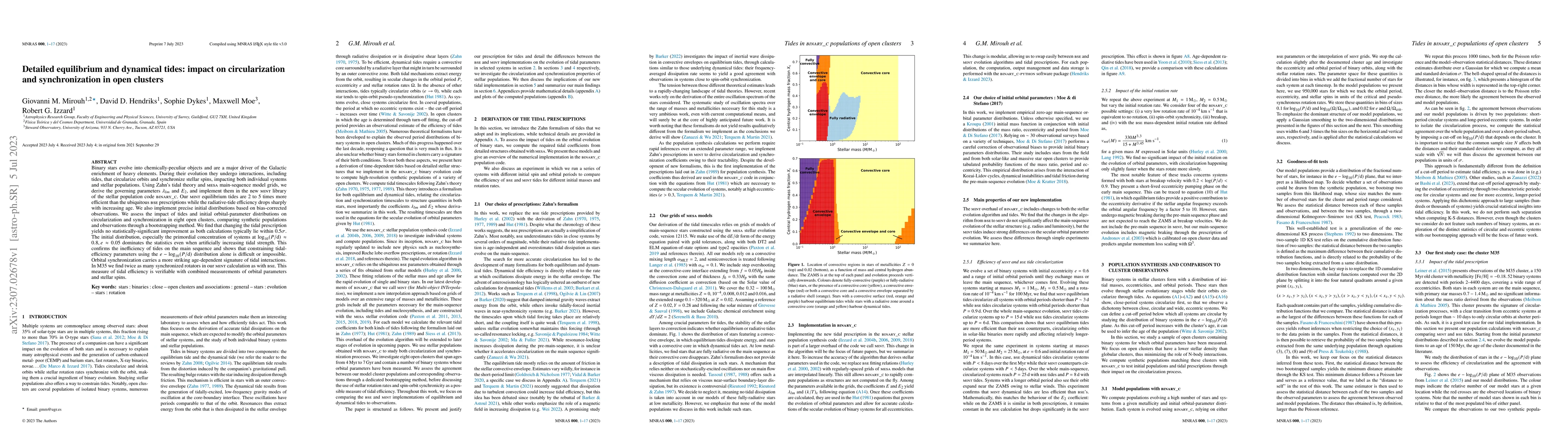 Thumbnail for Detailed equilibrium and dynamical tides: impact on circularization and
  synchronization in open clusters