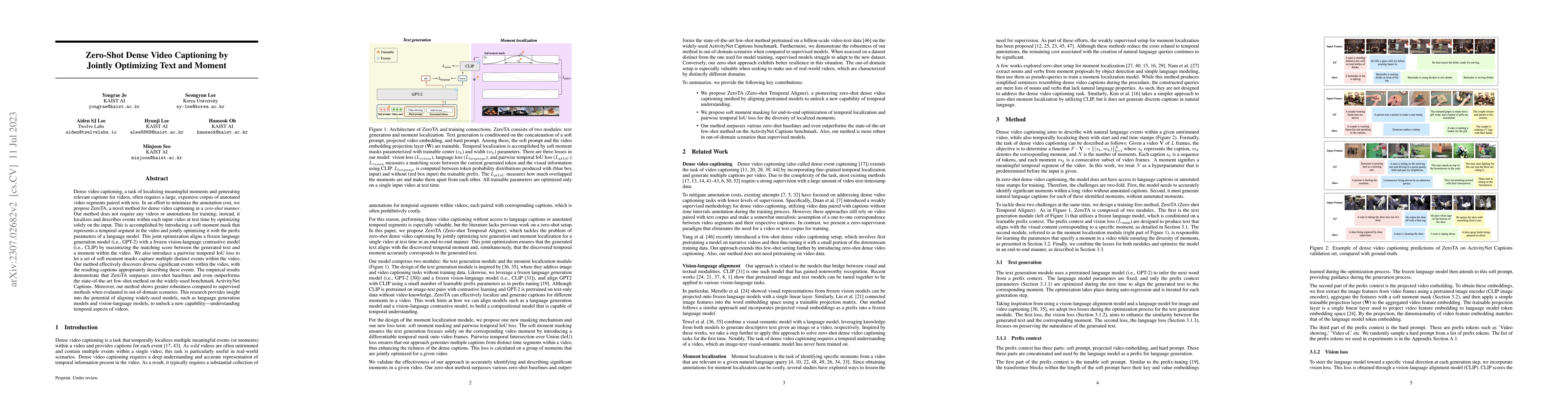 Thumbnail for Zero-Shot Dense Video Captioning by Jointly Optimizing Text and Moment