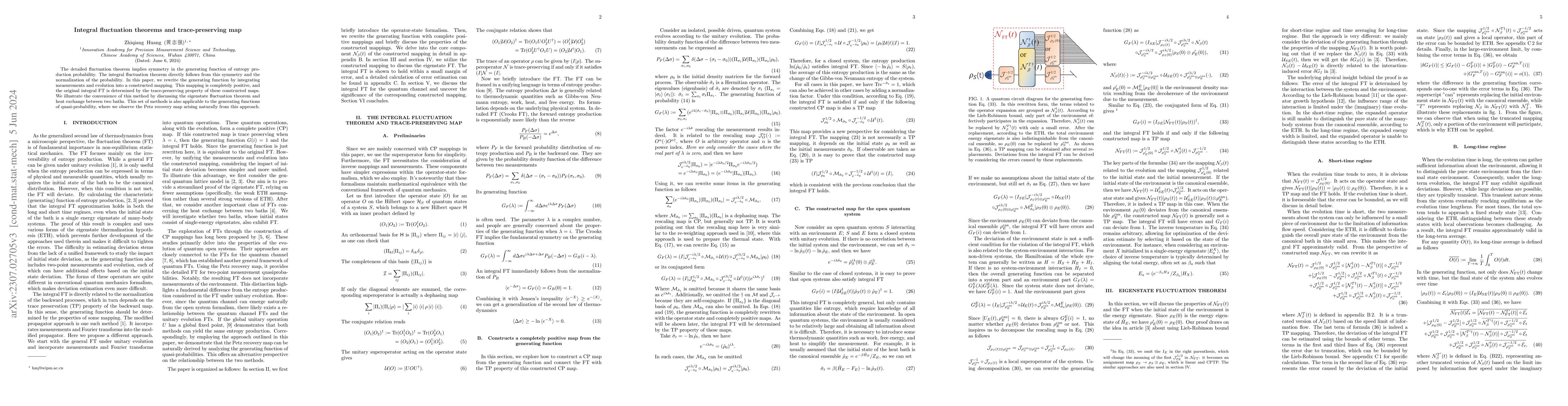Thumbnail for Integral fluctuation theorems and trace-preserving map