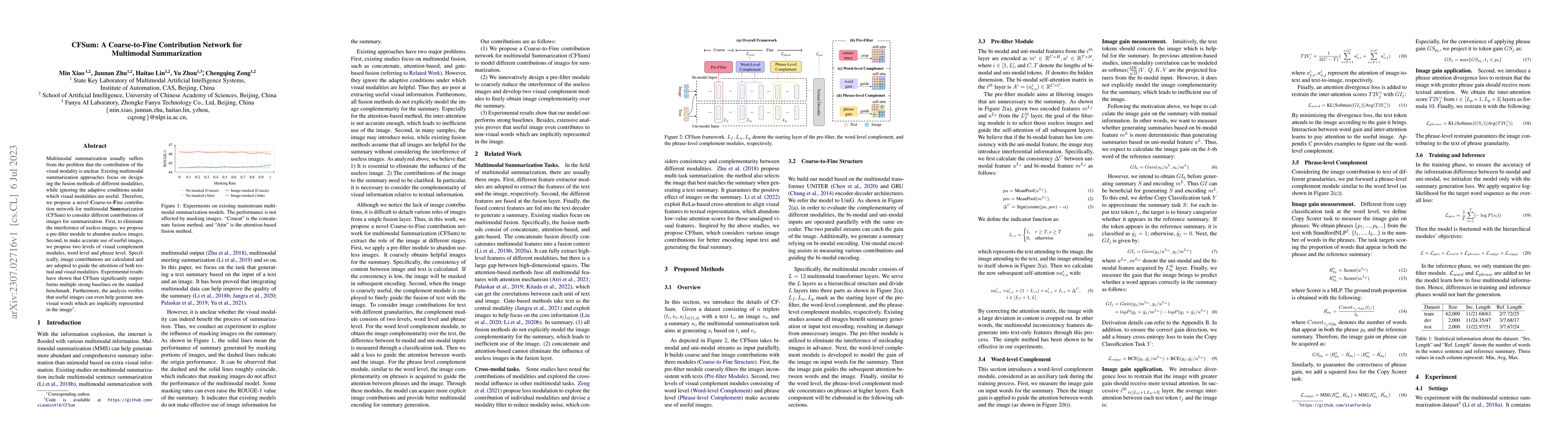 Thumbnail for CFSum: A Coarse-to-Fine Contribution Network for Multimodal
  Summarization