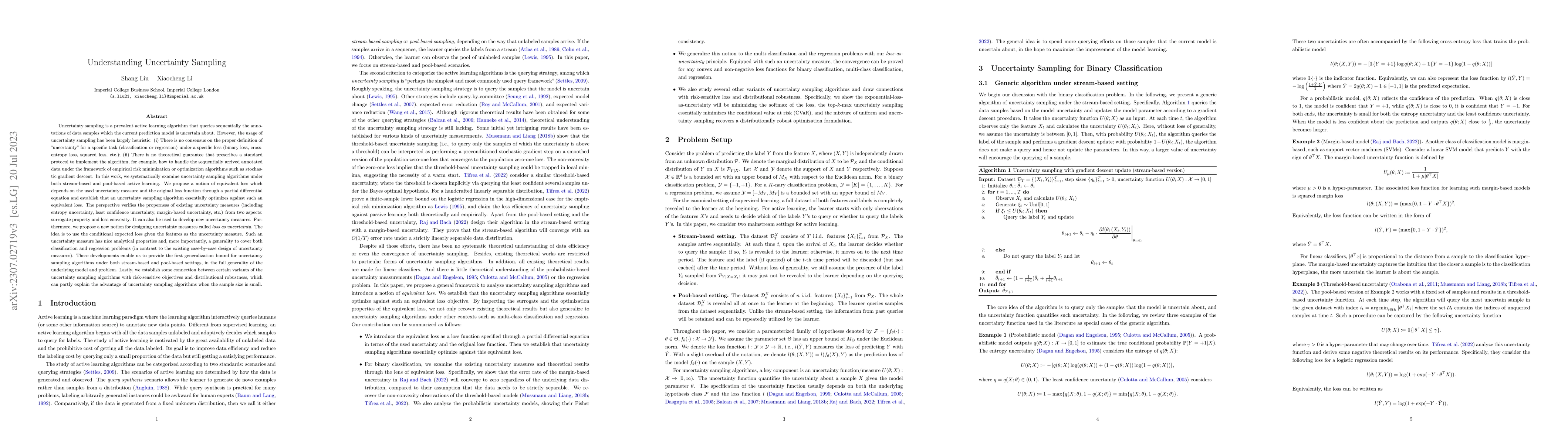 Thumbnail for Understanding Uncertainty Sampling