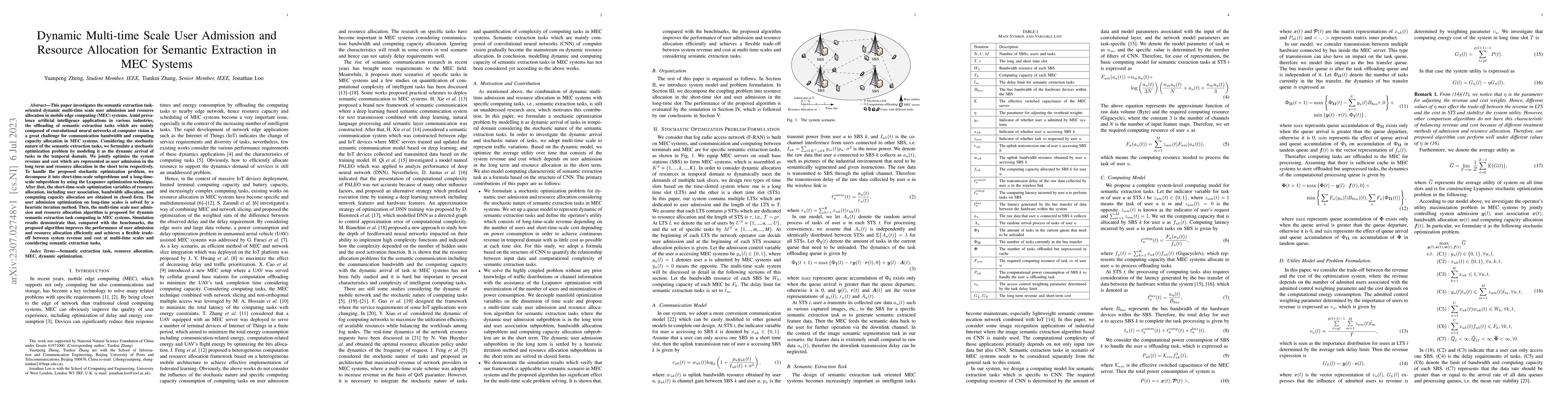 Thumbnail for Dynamic Multi-time Scale User Admission and Resource Allocation for
  Semantic Extraction in MEC Systems