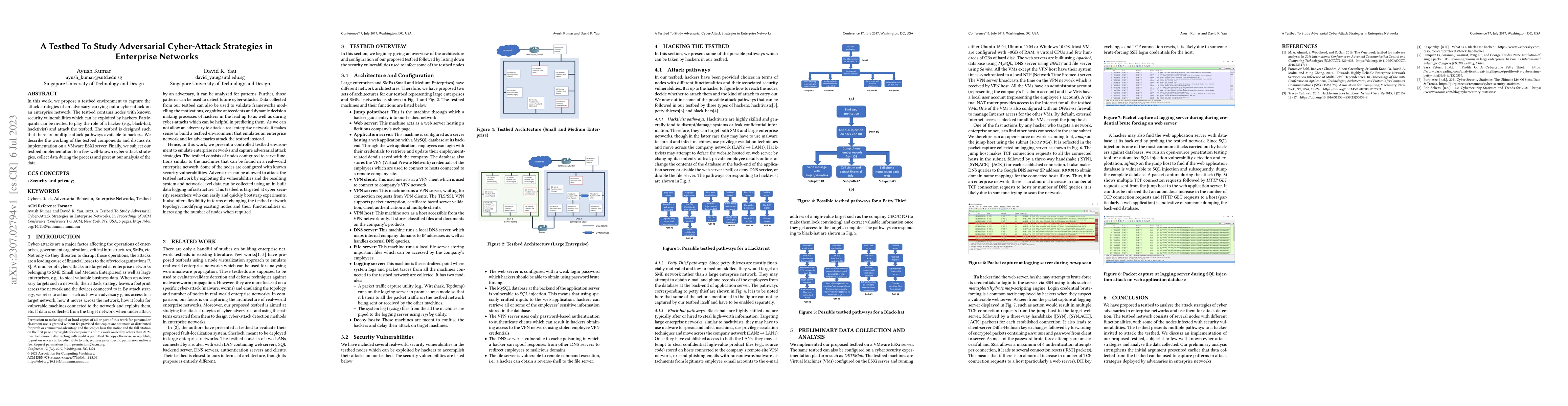 Thumbnail for A Testbed To Study Adversarial Cyber-Attack Strategies in Enterprise
  Networks