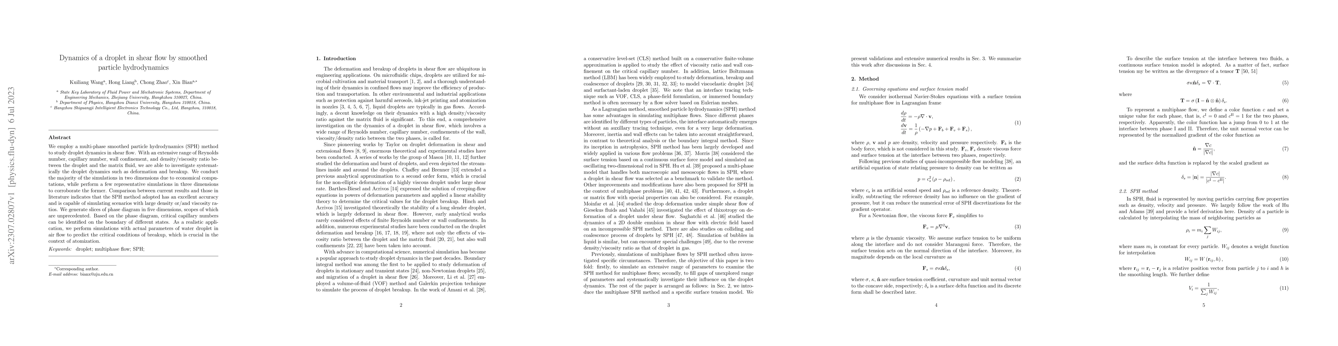 Thumbnail for Dynamics of a droplet in shear flow by smoothed particle hydrodynamics