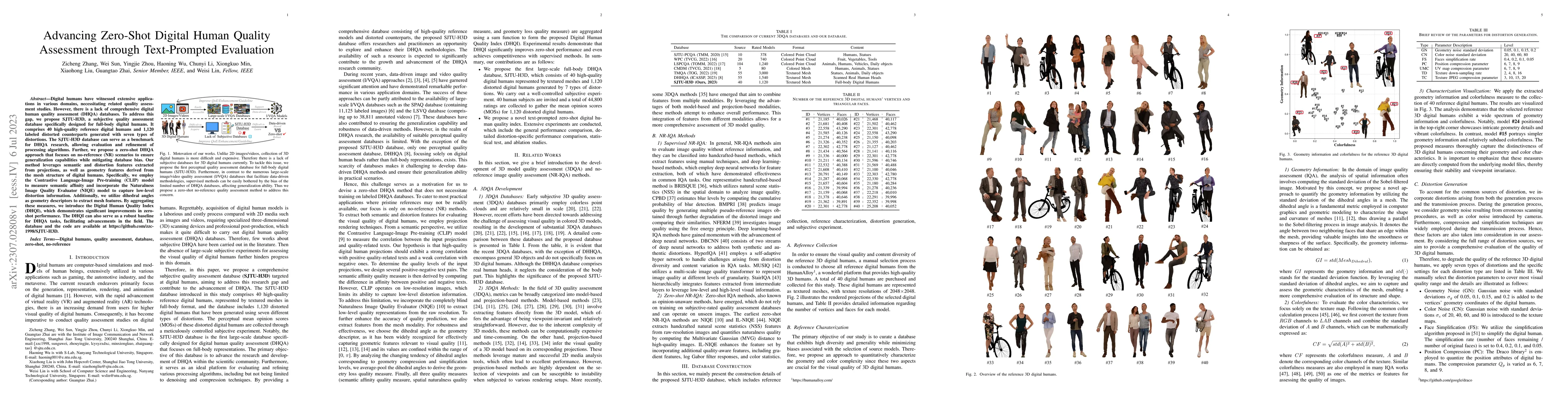 Thumbnail for Advancing Zero-Shot Digital Human Quality Assessment through
  Text-Prompted Evaluation