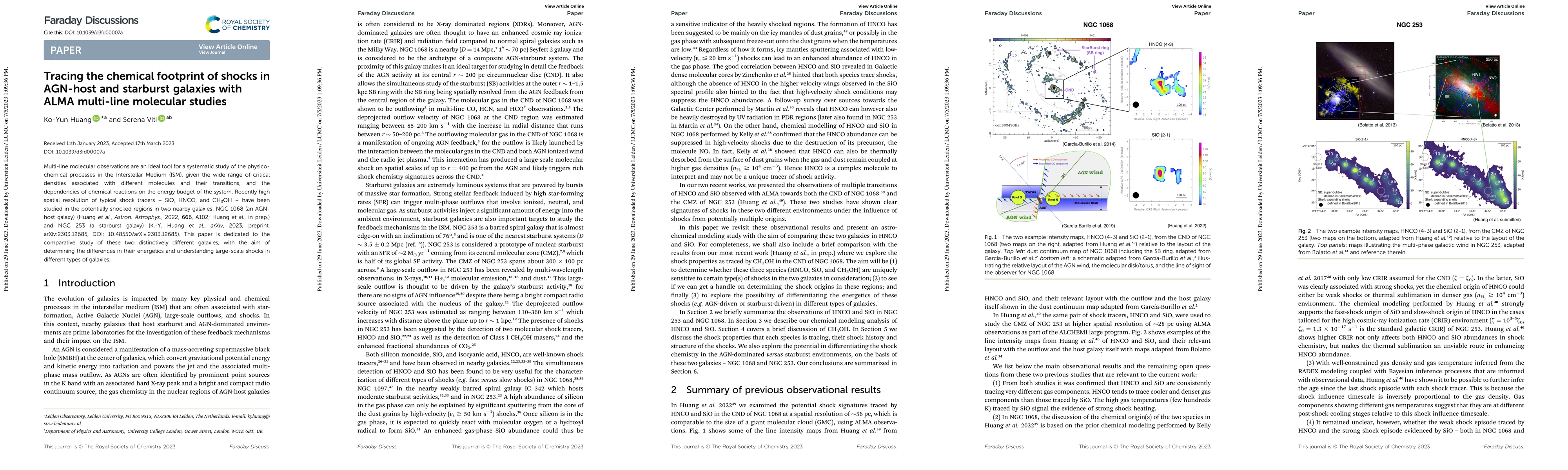 Thumbnail for Tracing the chemical footprint of shocks in AGN-host and starburst
  galaxies with ALMA multi-line molecular studies