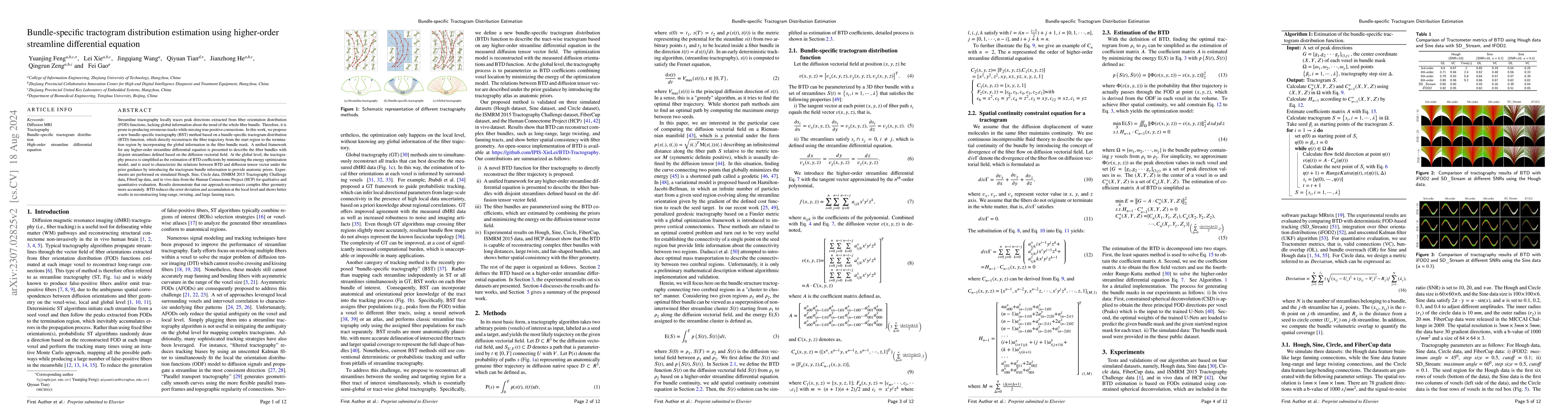 Thumbnail for Bundle-specific Tractogram Distribution Estimation Using Higher-order
  Streamline Differential Equation