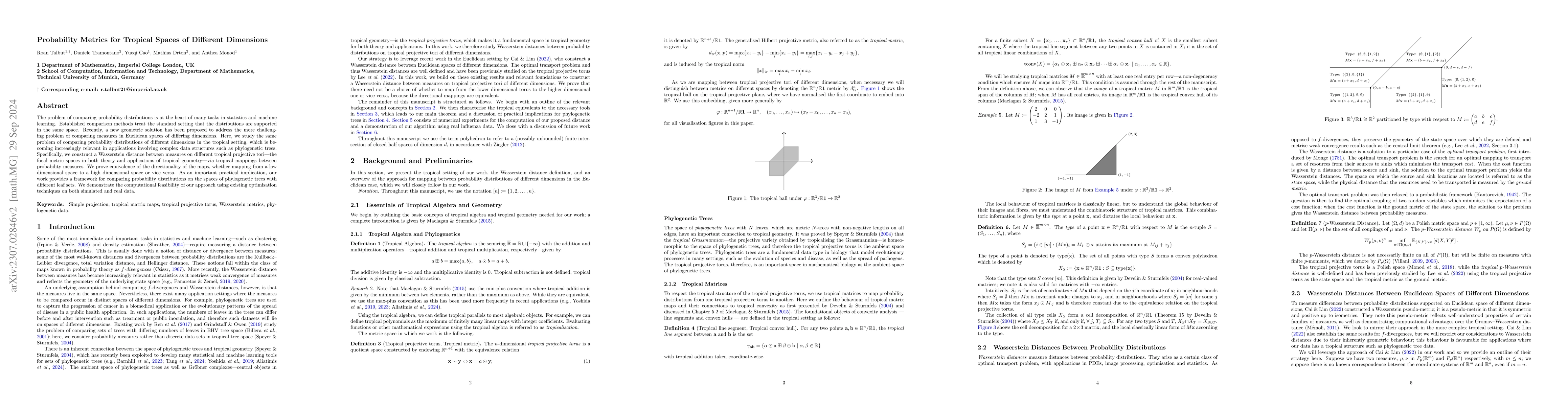 Thumbnail for Probability Metrics for Tropical Spaces of Different Dimensions