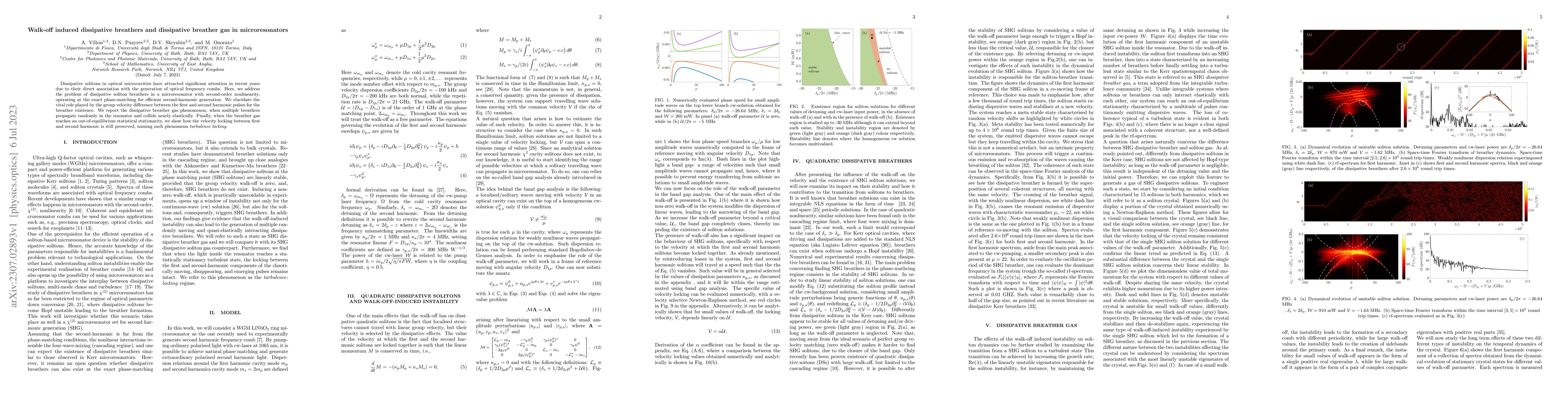 Thumbnail for Walk-off induced dissipative breathers and dissipative breather gas in
  microresonators